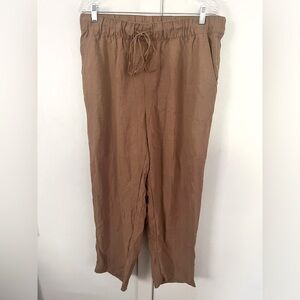 H&M / Camel Colored Lightweight Cotton Blend Pants